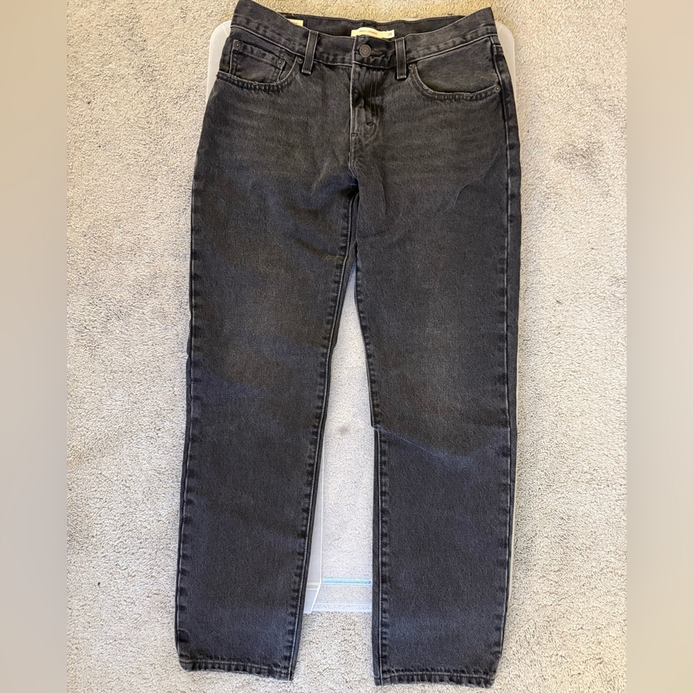 Levi's Dark Gray Straight Leg Jeans
